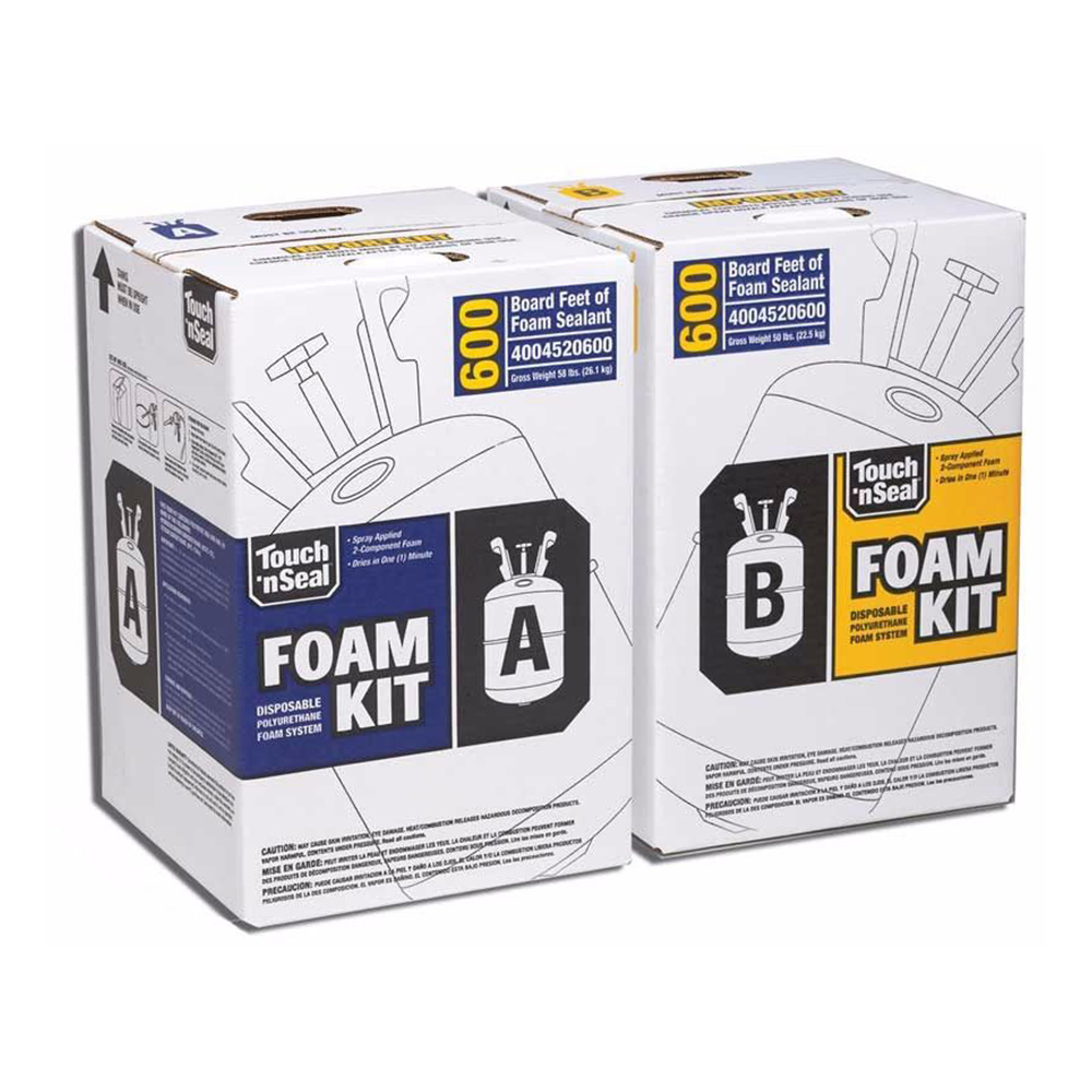 spray-foam Touch 'n Seal Foam Kit boxes A and B